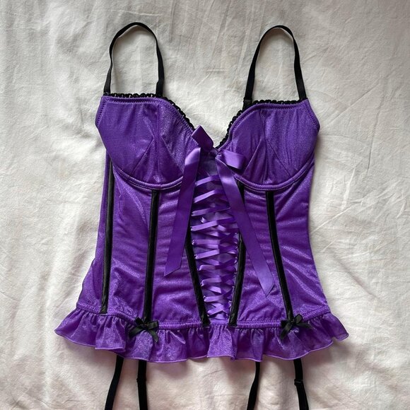 La Senza Tops - Purple Lace Up Corset Top